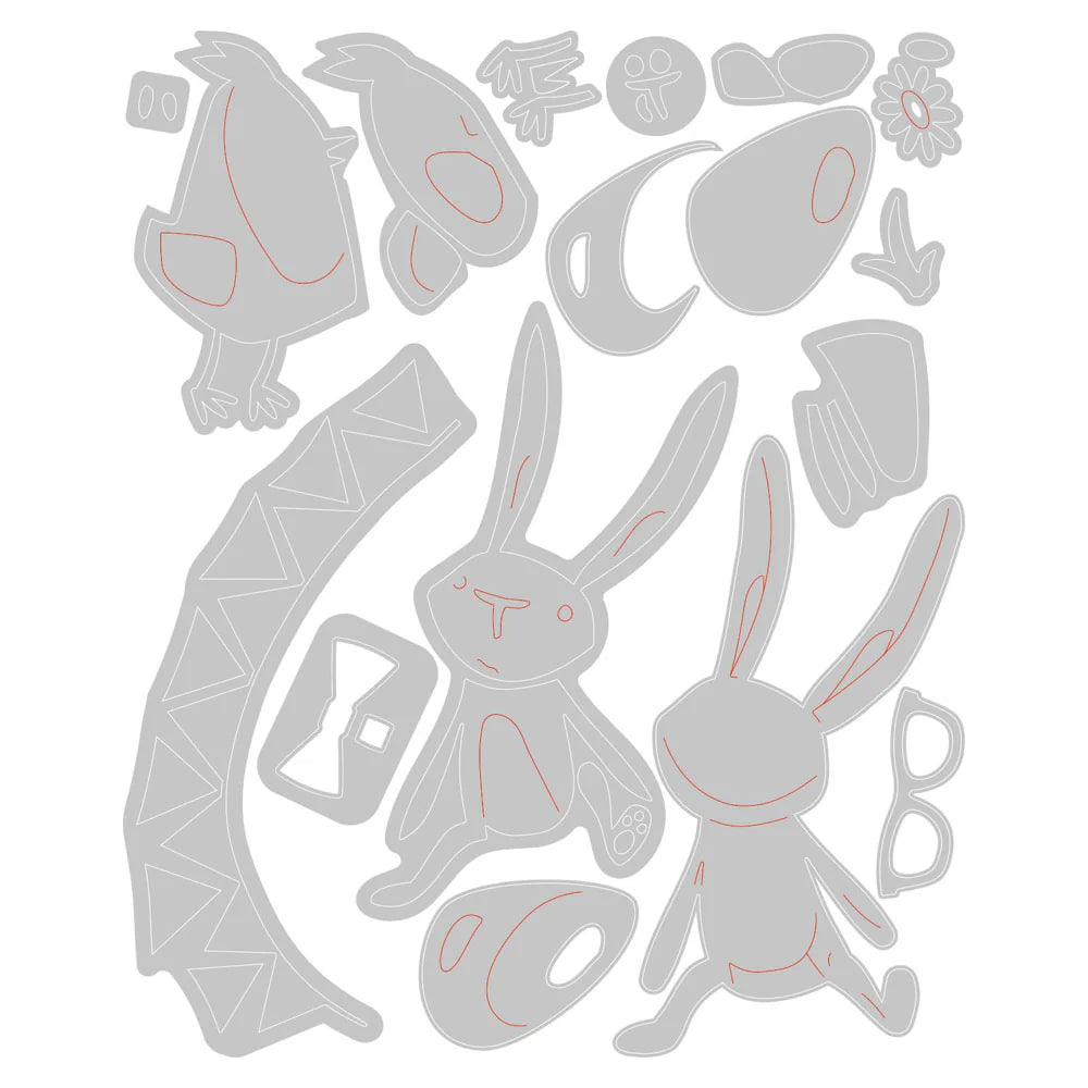 Bunny + Chick Die Set | Tim Holtz Vault Release No. 1