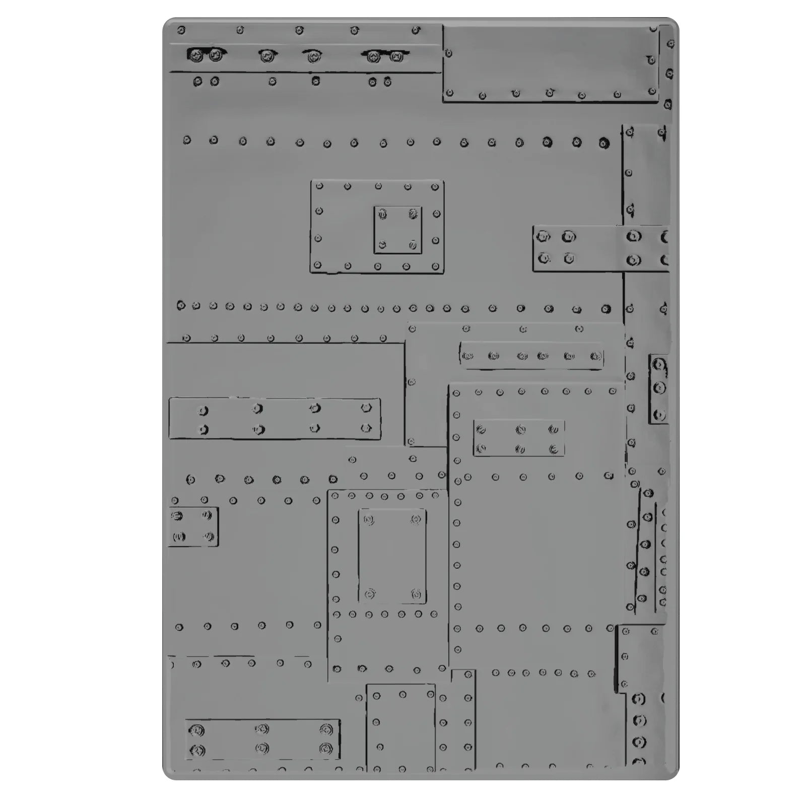 Foundry A5 Large Texture Fades Embossing Folder | Tim Holtz