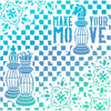 Make Your Move 8x8 Stencil