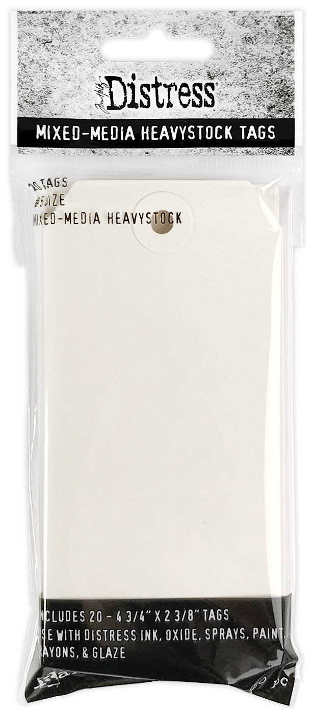 Mixed Media Heavyweight Tags #5 | Tim Holtz Distress