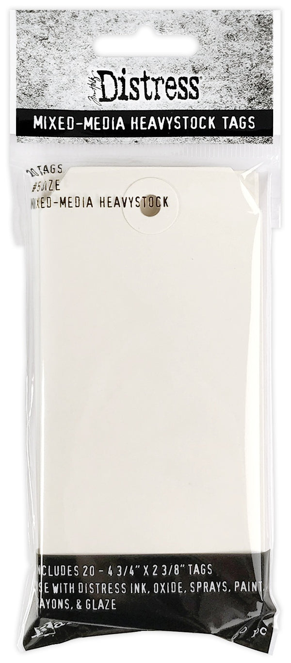 Mixed Media Heavyweight Tags #5 | Tim Holtz Distress
