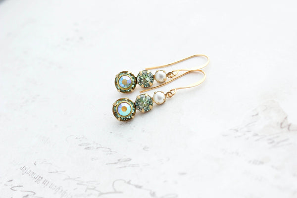 Peridot Green Earrings
