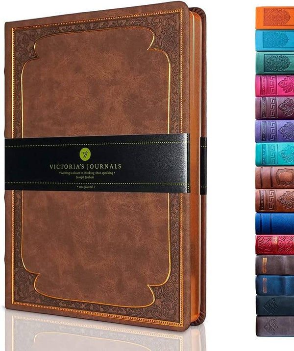 Matte Brown Classic Style Ruled Journal