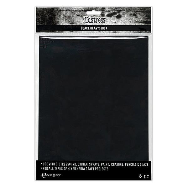 Black Distress Heavystock | Tim Holtz