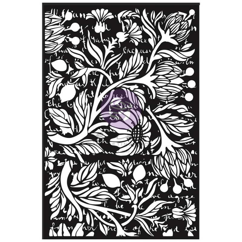 Secret Letters Elementals 6x9 Stencil | Finnabair