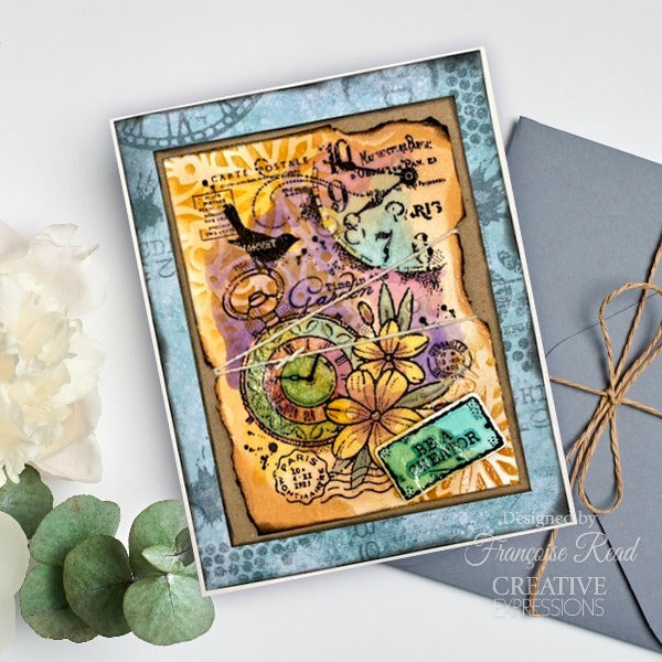 Pocket Watch Garden Clear Stamp Set | Francoise Read