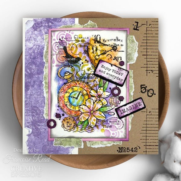 Pocket Watch Garden Clear Stamp Set | Francoise Read