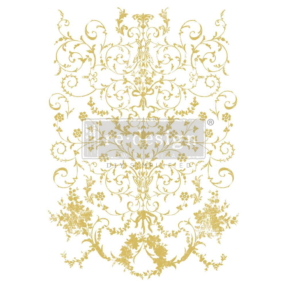 Manor Swirls {Gold Foil} Kacha® Décor Transfers {Re-Design}