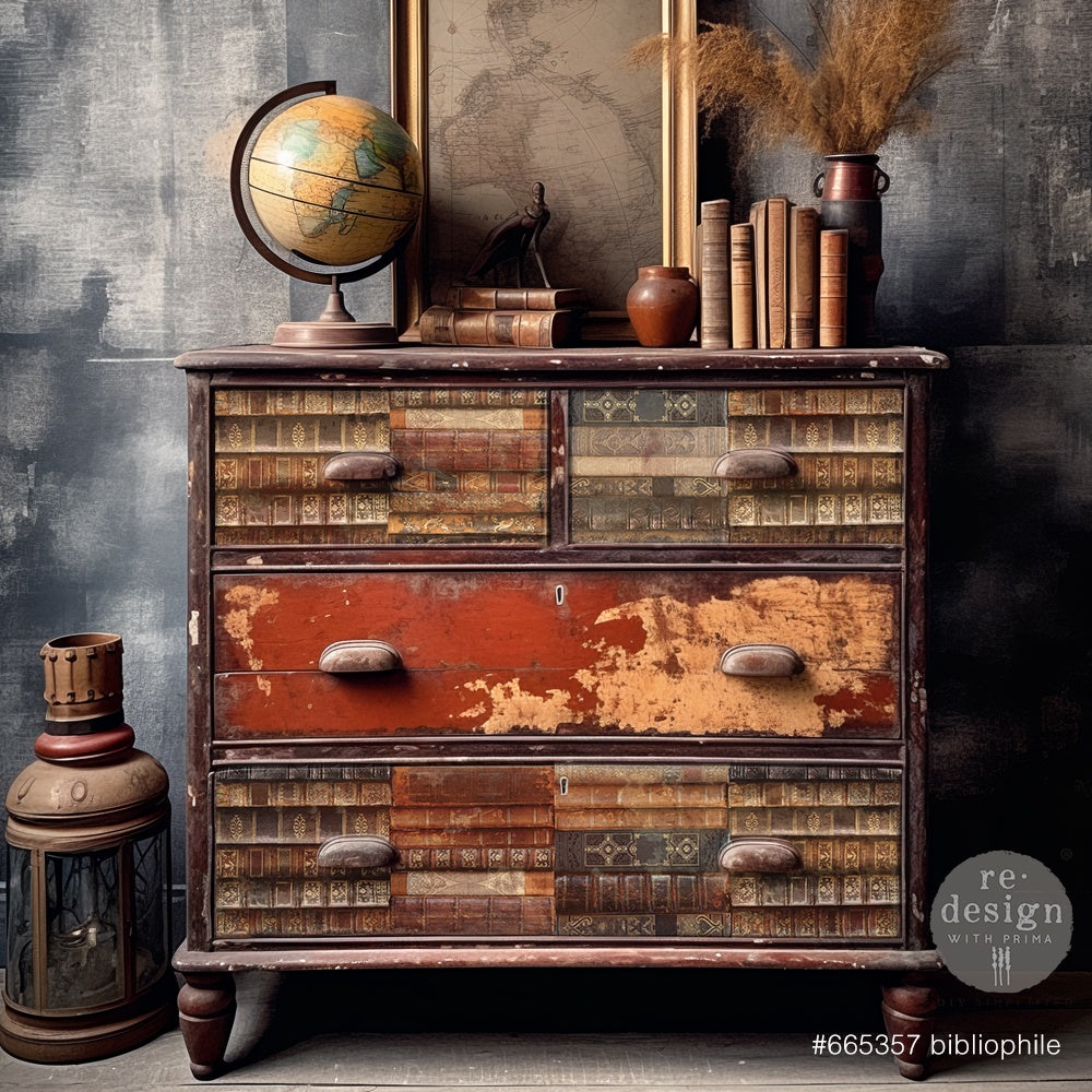 Bibliophile | Repenser le tissu décoratif de découpage
