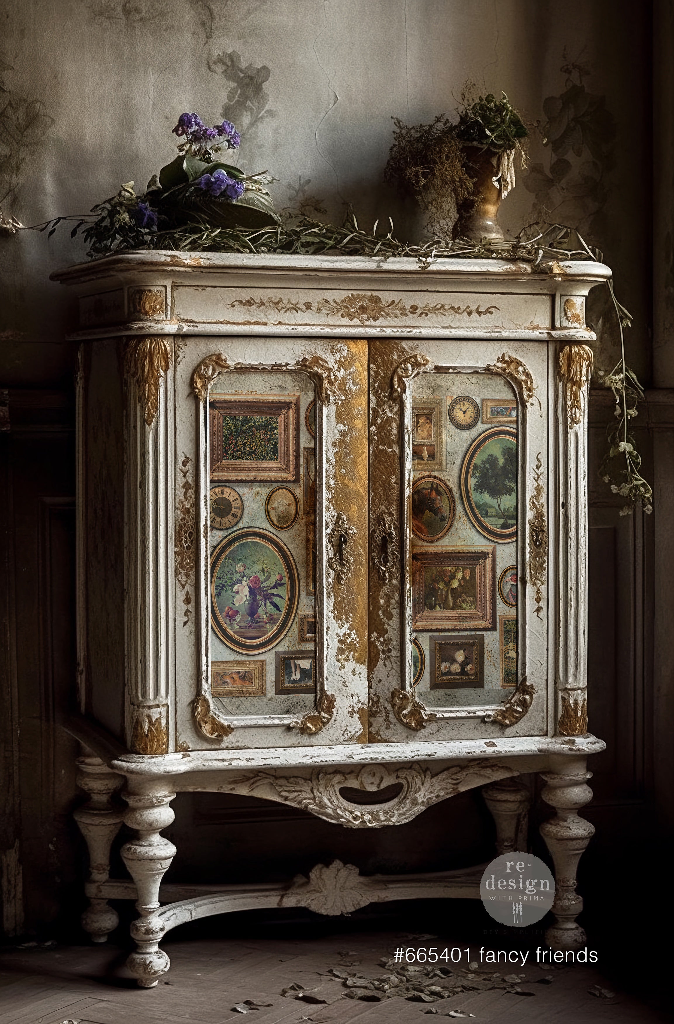 Fancy Friends A1 Decoupage Paper {Re-Design}