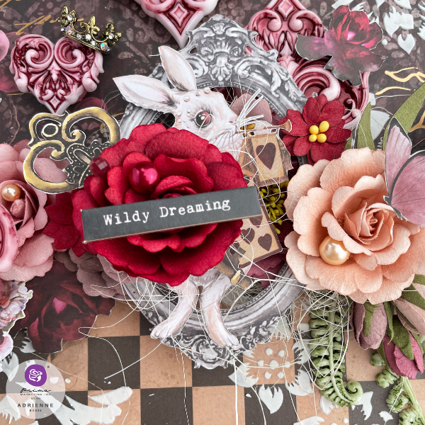 Lost in Wonderland Queen of Hearts Paper Flowers