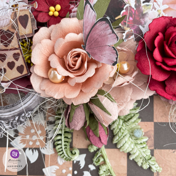 Lost in Wonderland Queen of Hearts Paper Flowers
