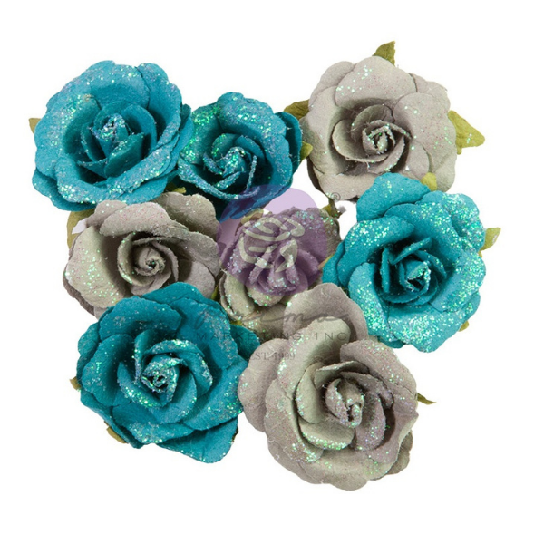 Lost in Wonderland Blue Illusion Paper Flowers