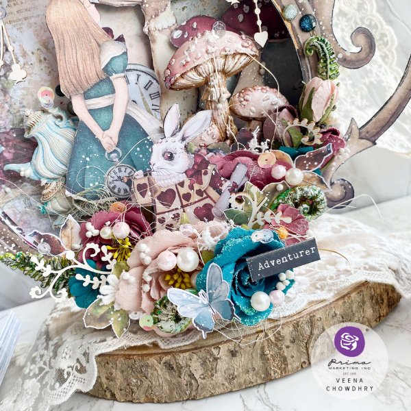 Lost in Wonderland Blue Illusion Paper Flowers