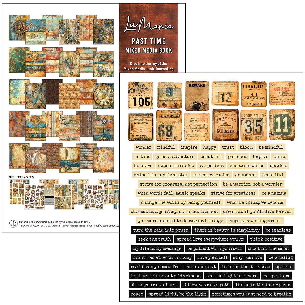 {back soon!} Past Time A4 Maxi Mixed Media Book