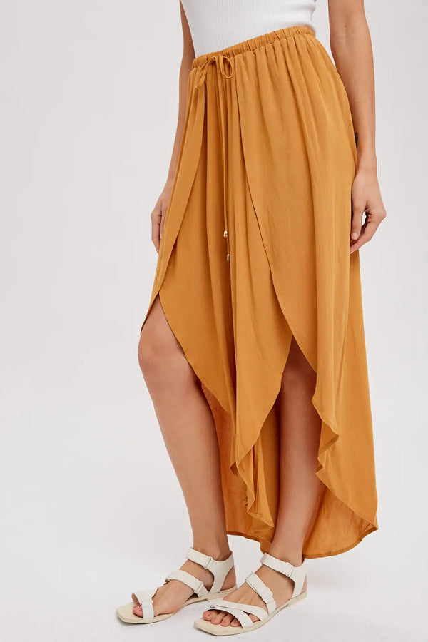 High-Slit Wrap Culottes {clearance}