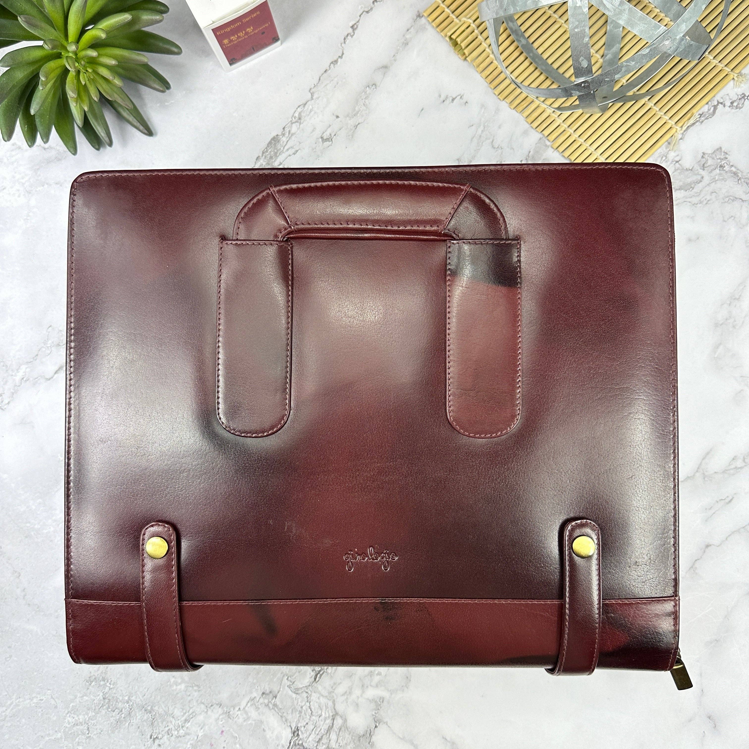 Bomber Brown Leather 96 Pen Zip Case
