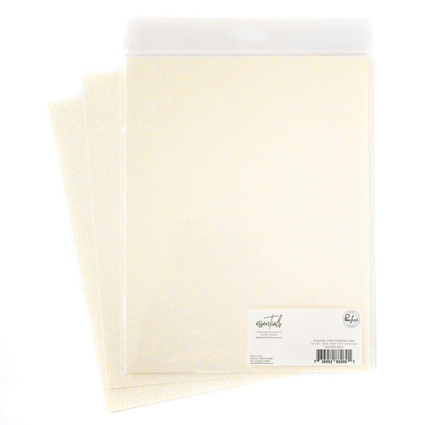 Ivory Glitter 8.5x11 Cardstock