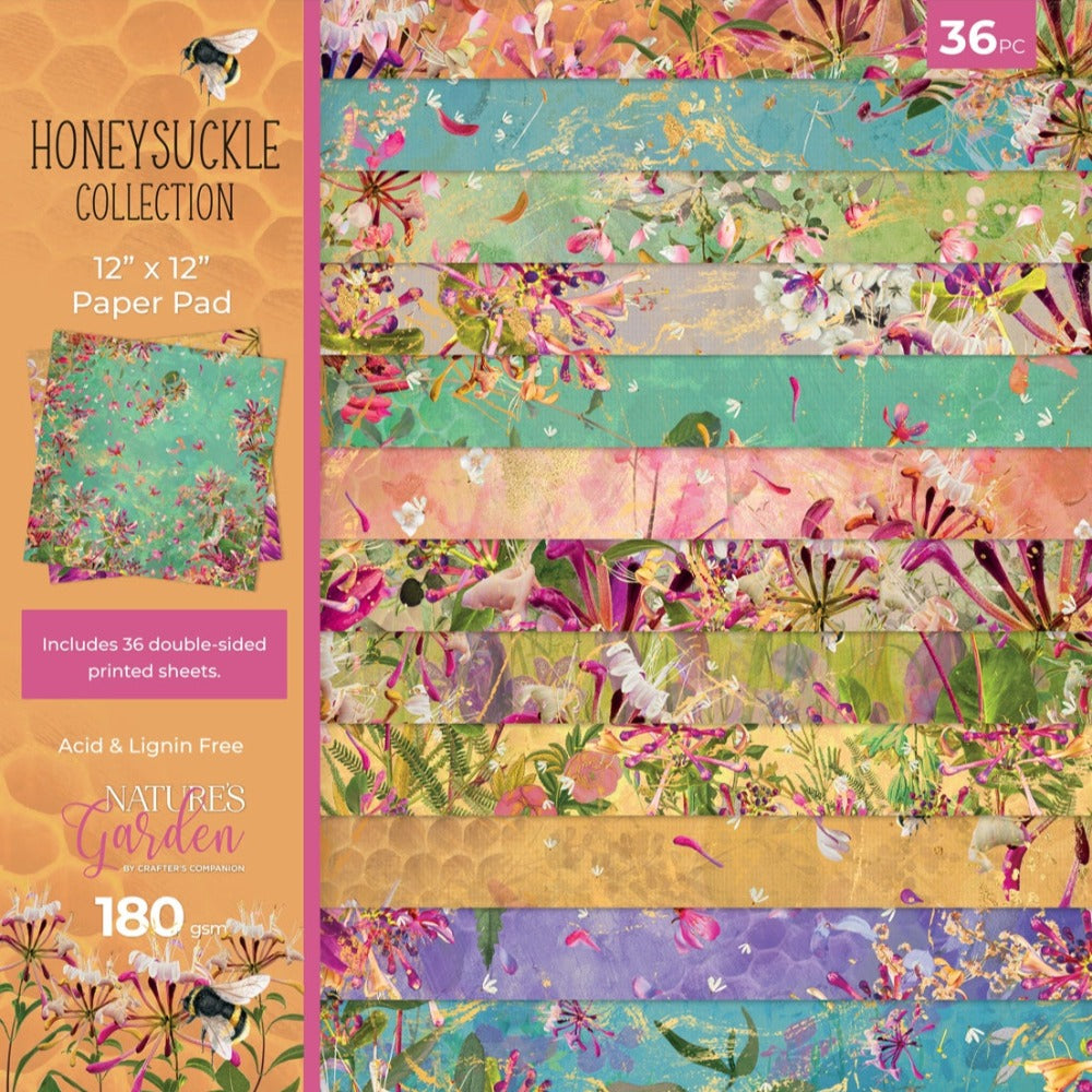 Honeysuckle 12x12 Paper Pad | Nature's Garden