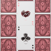 Pink Lepidopterist Playing Cards