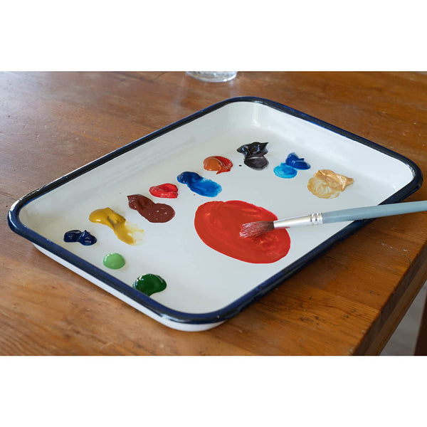 Enamel Butcher Tray {7" x 10.5"}