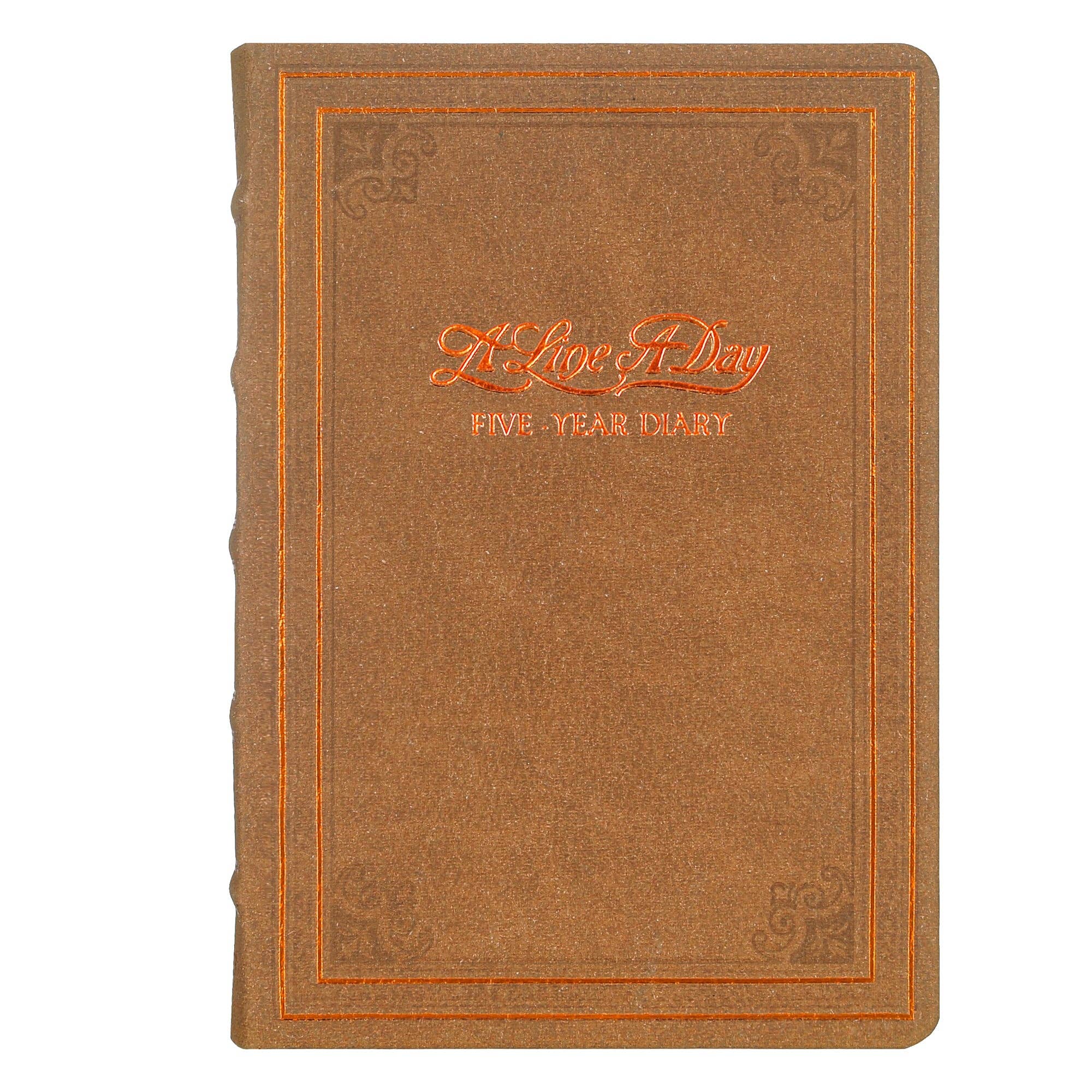 Brown 5-Year Line-a-Day A6 Leather Journal