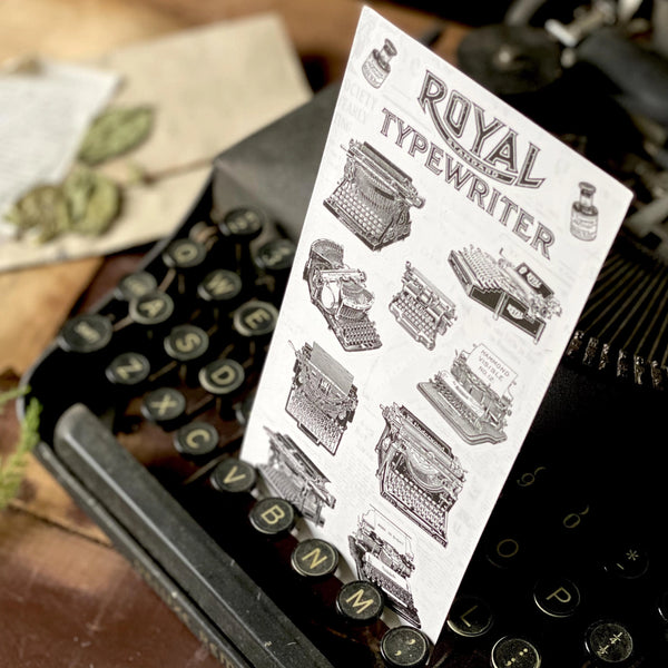 B&W Typewriters Sticker Sheet