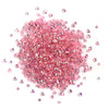 Pink rhinestone glitter on a white background