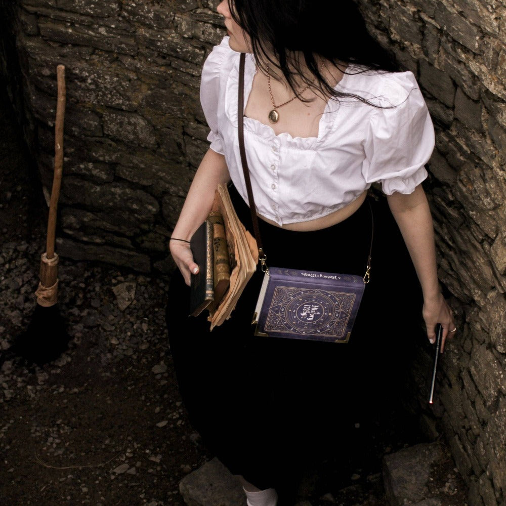 A History of Magic Book Art Handbag