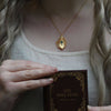 Pride and Prejudice Feather Pendant Necklace