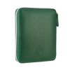 Moss Vegan Leather Zippered Portfolio Notebook | Ruled