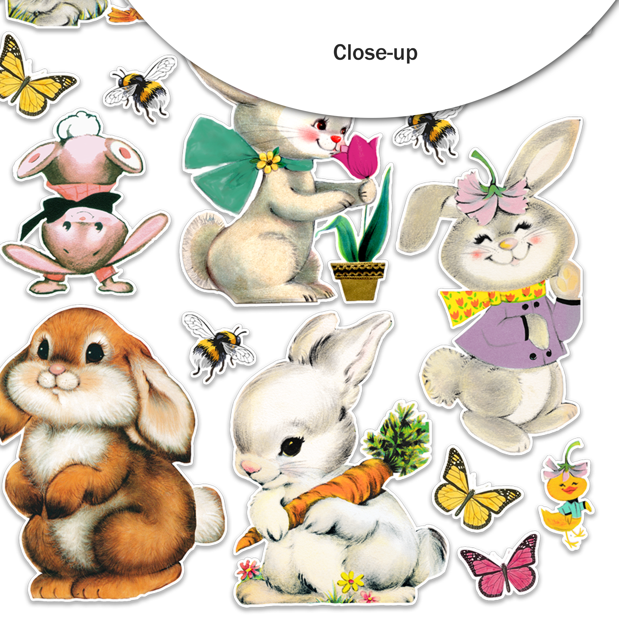 Bunny Hop Vintage Style Ephemera