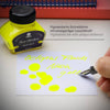 Neon Highlighter Yellow Pigmented Fountain Pen Ink