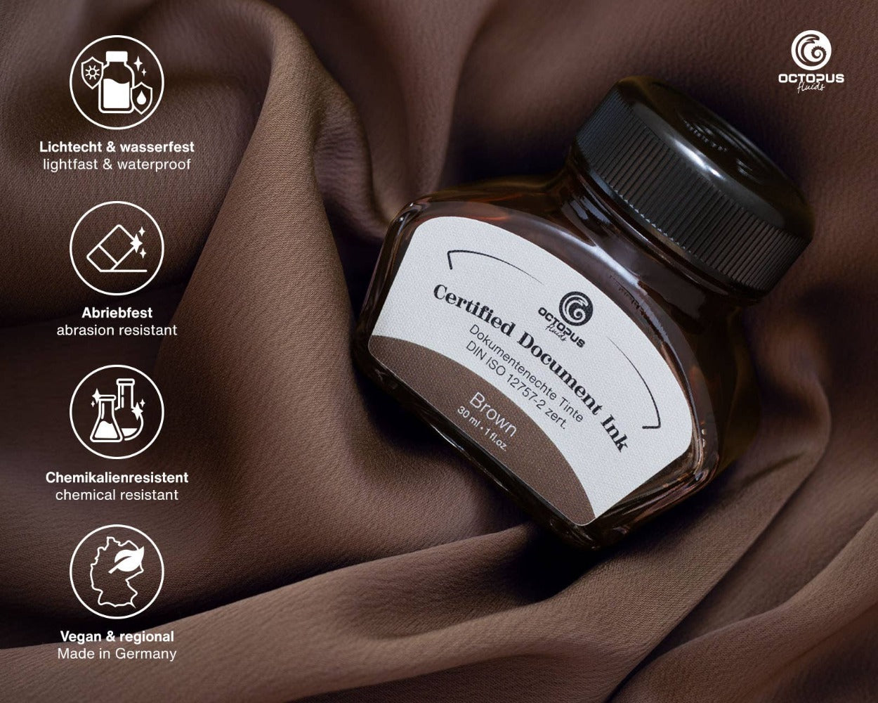 Brown Certified Document Fountain Pen Ink