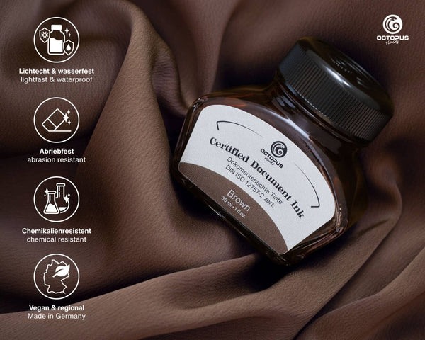 Brown Certified Document Fountain Pen Ink