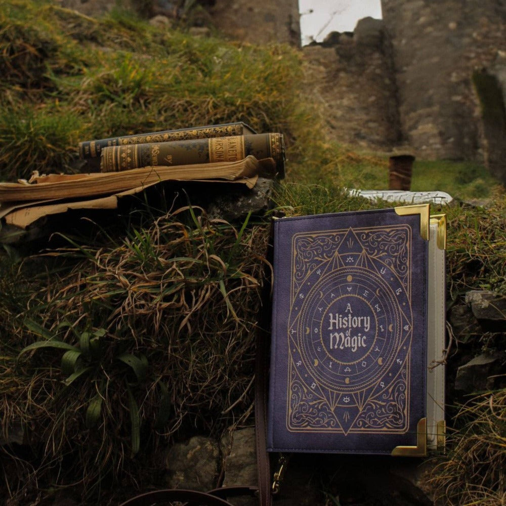 A History of Magic Book Art Handbag