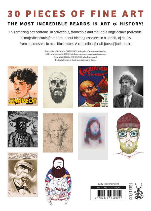 Beards Rock: 30 Deluxe Postcards {clearance}