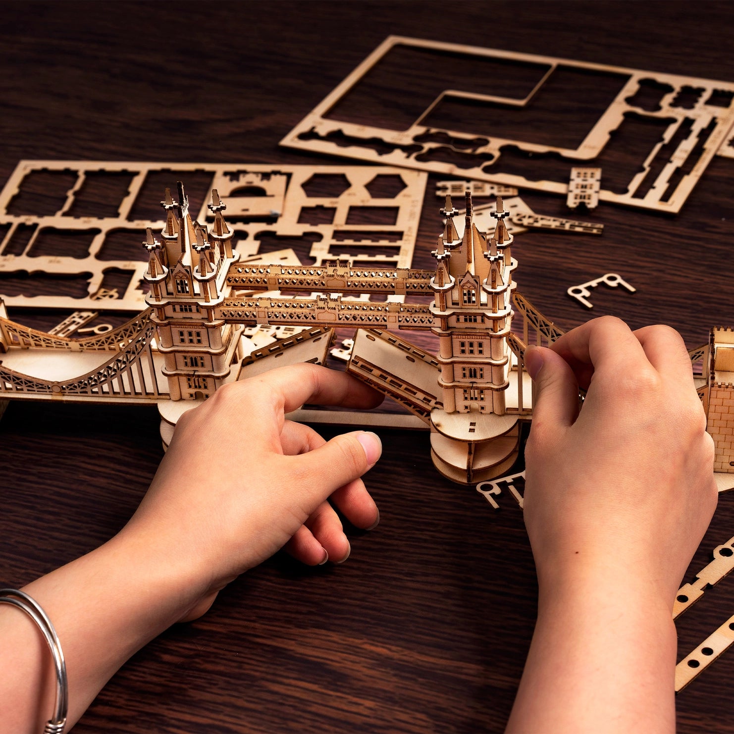 Tower Bridge Lighted 3D Wooden Puzzle