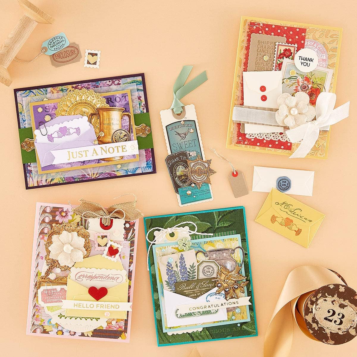 Mini Envelopes 1 Etched Die Set | Flea Market Finds by Cathe Holden