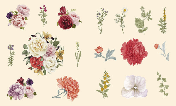 Livre de studio d’autocollants | Floral