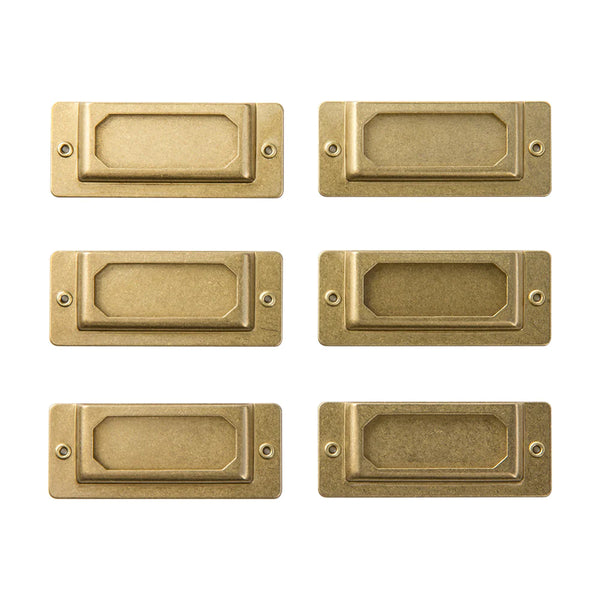 Traveler’s Company Brass Label Plates {pack of 6}