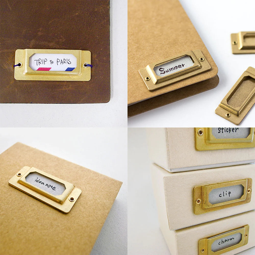 Traveler’s Company Brass Label Plates