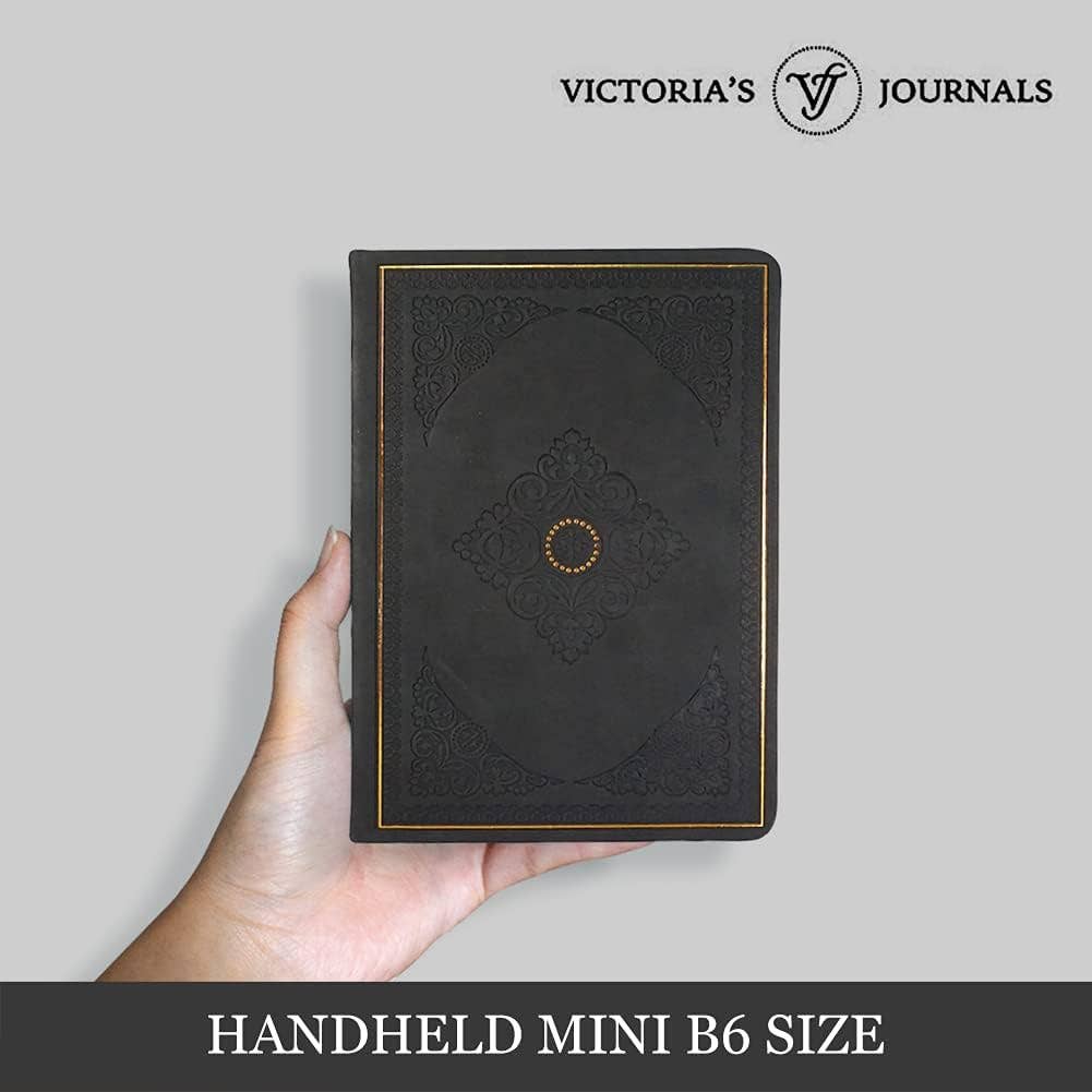 Black Vintage Classic Vegan Leather Journal