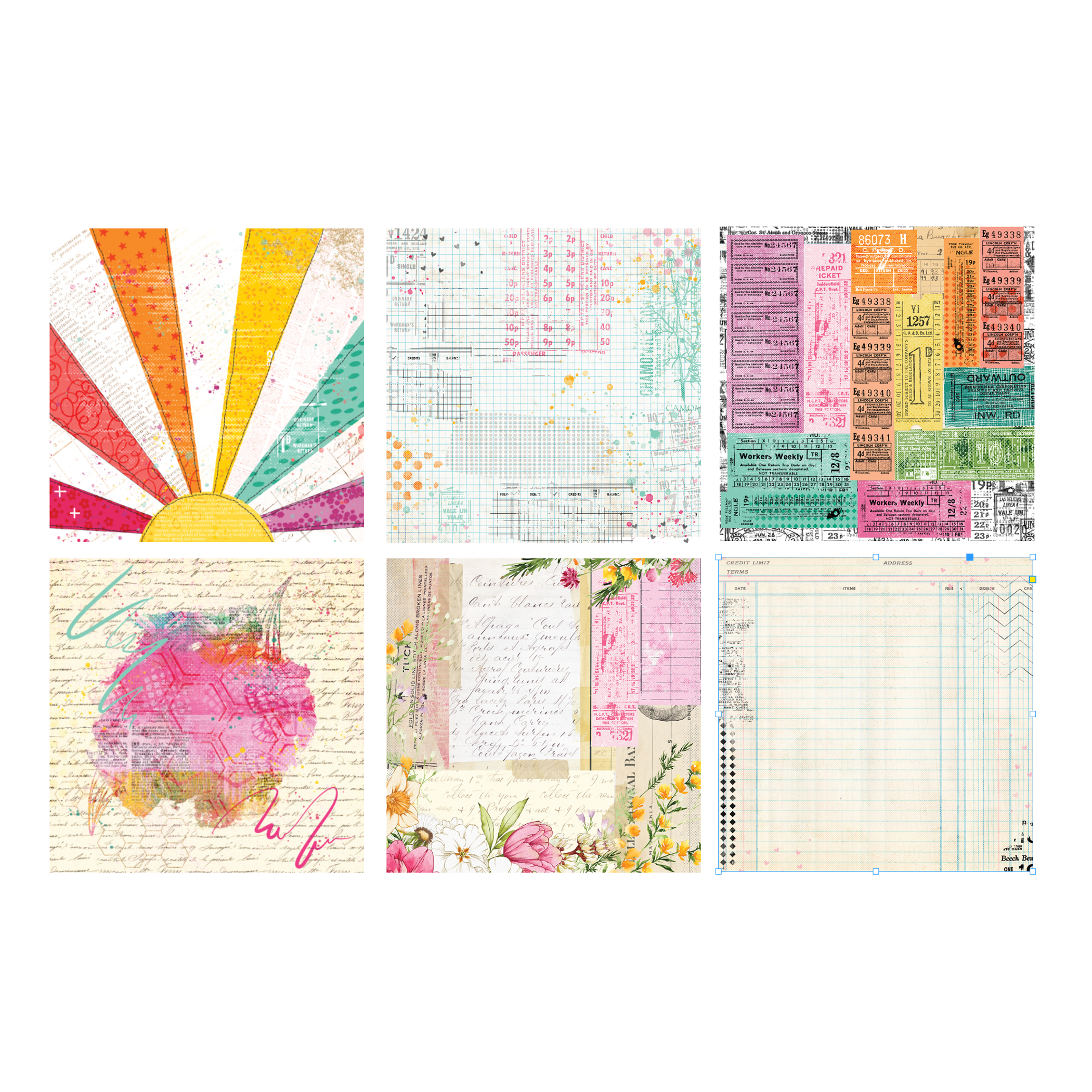 Sun Kissed Ledger 12x12 Paper Pack