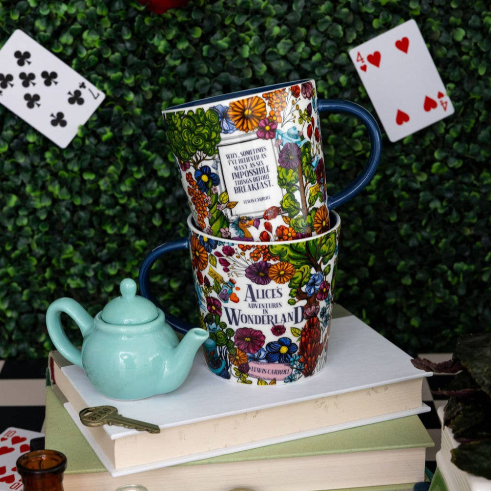 Floral Nonsense Alice in Wonderland Ceramic Mug