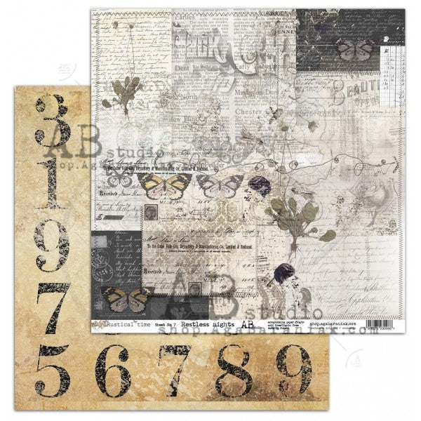 Rustical Time 12x12 Scrapbook Paper Collection