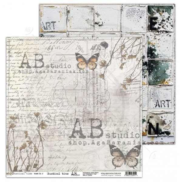 Rustical Time 12x12 Scrapbook Paper Collection