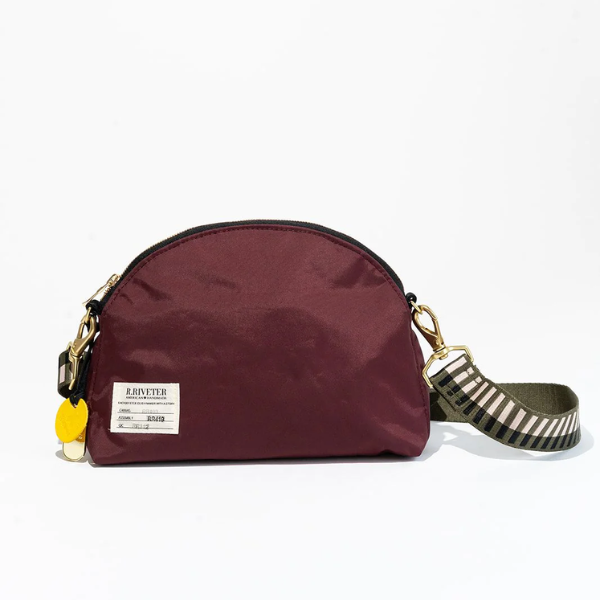 Hopper Wine Nylon + Geo Webbed Strap {clearance}