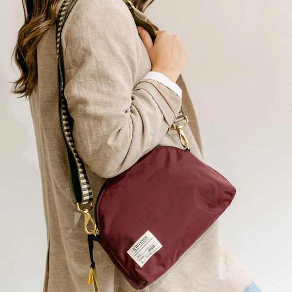 Hopper Wine Nylon + Geo Webbed Strap {clearance}