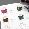 Ink Bottle Color Swatch A5 Sheets